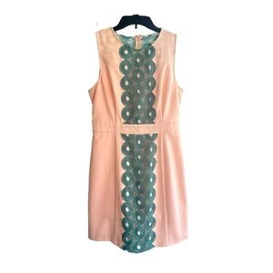 ESLEY, NWOT, WOMENS, SLEEVELESS DRESS. ROUND NECK, BANDED WAIST. SIZE S